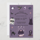 Spooky Hexengeburt Einladung (Vorderseite)