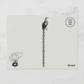 Spooky Hexenkarte Halloween Postkarte (Rückseite)