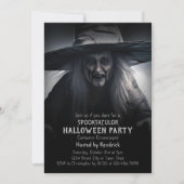 Spooky Hexenkostüm Party Einladung (Vorderseite)