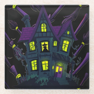 Spooky Hexenmeister Halloween-Untersetzer Unterset Glasuntersetzer