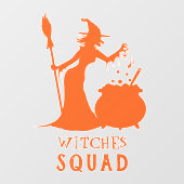 Spooky Hexenschaum-Frosch-Halloween-Party Fensteraufkleber (Blatt)