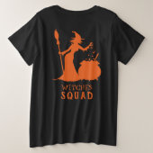 Spooky Hexenschaum-Frosch-Halloween-Party Große Größe T-Shirt (Design Rückseite)