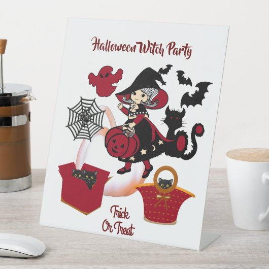 Spooky Hexentrick oder Niedliche Behandlung des Pa Sockelschild (In Situ)