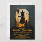 Spooky Hexin' Halloween-Party der guten Zeit Einladung (Vorderseite)