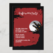 Spooky Hill Halloween-Party Einladung (Vorne/Hinten)