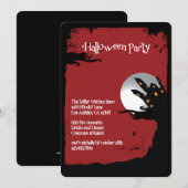 Spooky Hill Halloween-Party Einladung (Vorne/Hinten)
