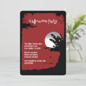 Spooky Hill Halloween-Party Einladung (Stehend Vorderseite)