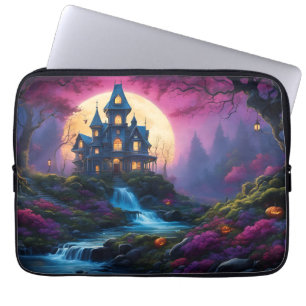 Spooky House auf Halloween Hill Laptopschutzhülle