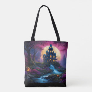 Spooky House auf Halloween Hill Tasche