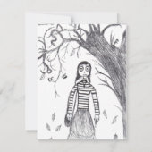 Spooky House Halloween Einladung (Rückseite)