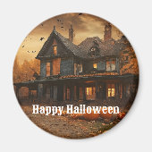 Spooky House Pumpkin Halloween Collection Magnet (Vorne)