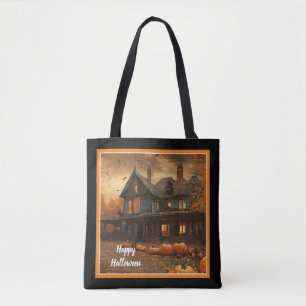 Spooky House Pumpkin Halloween Collection Tasche