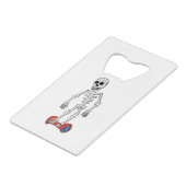 Spooky Hover Bones Geldbeutel Flaschenöffner (Rückseite Schrägansicht)