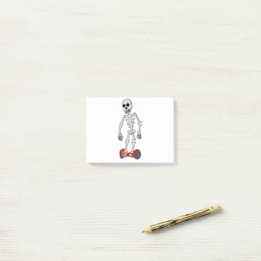 Spooky Hover Bones Post-it Klebezettel (Auf Schreibtisch)