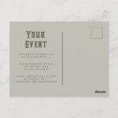 Spooky Human Skull Postkarte (Rückseite)