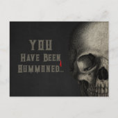 Spooky Human Skull Postkarte (Vorderseite)