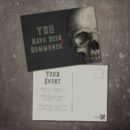 Spooky Human Skull Postkarte
