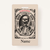 Spooky Human Skull Thunder_Cove Ausweis (Vorderseite)