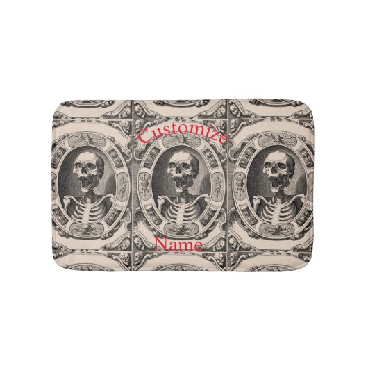 Spooky Human Skull Thunder_Cove Badematte (Vorderseite)