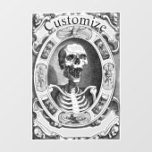 Spooky Human Skull Thunder_Cove Fensteraufkleber (Blatt)