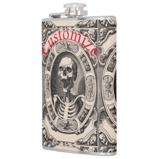 Spooky Human Skull Thunder_Cove Flachmann (Links)