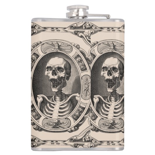 Spooky Human Skull Thunder_Cove Flachmann (Rückseite)