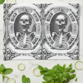 Spooky Human Skull Thunder_Cove Geschirrtuch (Gefaltet)