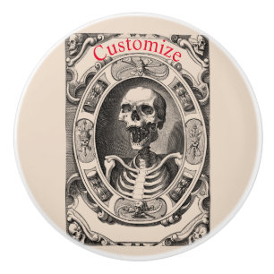 Spooky Human Skull Thunder_Cove Keramikknauf