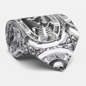 Spooky Human Skull Thunder_Cove Krawatte (Gerollt)