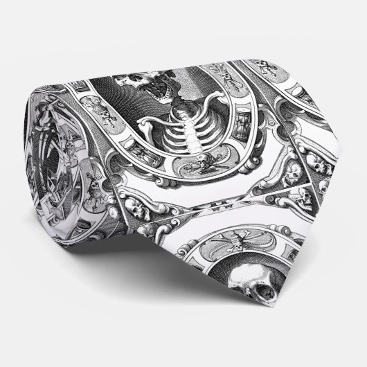 Spooky Human Skull Thunder_Cove Krawatte (Gerollt)