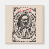 Spooky Human Skull Thunder_Cove Magnet (Vorne)