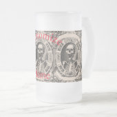 Spooky Human Skull Thunder_Cove Mattglas Bierglas (VorderseiteRechts)