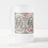 Spooky Human Skull Thunder_Cove Mattglas Bierglas (Vorderseite Links)