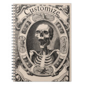 Spooky Human Skull Thunder_Cove Notizblock (Vorderseite)