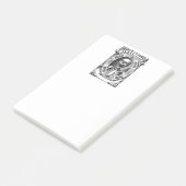 Spooky Human Skull Thunder_Cove Post-it Klebezettel (angewinkelt)