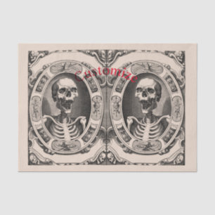 Spooky Human Skull Thunder_Cove Seidenpapier