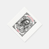 Spooky Human Skull Thunder_Cove Serviette (Ecke)
