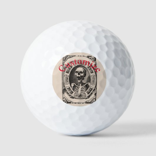 Spooky Human Skull Thunder_Cove Stone Untersetzer Golfball (Vorderseite)