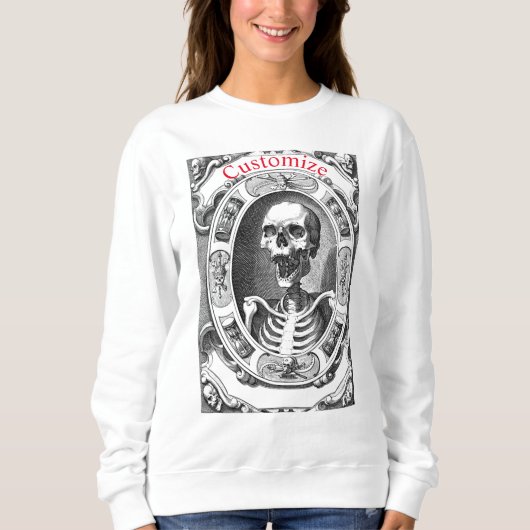 Spooky Human Skull Thunder_Cove Sweatshirt (Vorderseite)