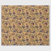 Spooky Hummingbird Garden Autumn Ochre Geschenkpapier (Flach)