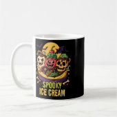 Spooky Ice Cream Dessous Halloween Design Kaffeetasse (Links)