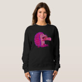 Spooky Igel Vaporwave Creepy Animal Chainsaw H Sweatshirt (Vorne ganz)