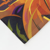 Spooky Irish Red Setter Halloween Hexenkürbis Fleecedecke (Ecke)