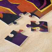 Spooky Irish Red Setter Halloween Hexenkürbis Puzzle (Seite)