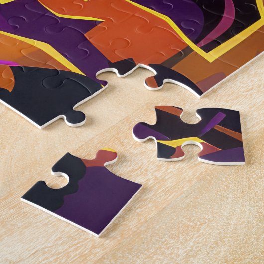 Spooky Irish Red Setter Halloween Hexenkürbis Puzzle (Seite)