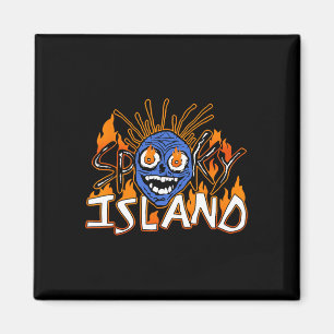 Spooky Island Amusement Park Island Resort Hallowe Magnet