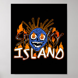 Spooky Island Amusement Park Island Resort Hallowe Poster
