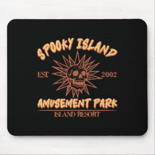 Spooky Island Est 2002 Vergnügungspark Skull Hallo Mousepad
