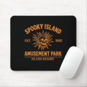 Spooky Island Est 2002 Vergnügungspark Skull Hallo Mousepad (Mit Mouse)