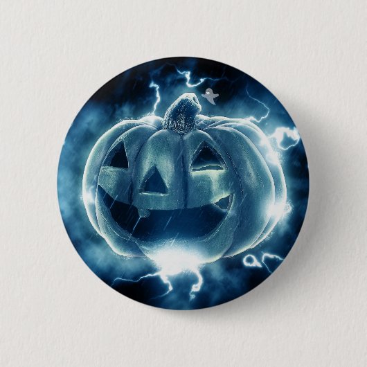 Spooky Jack-o-Lantern Button (Vorderseite)